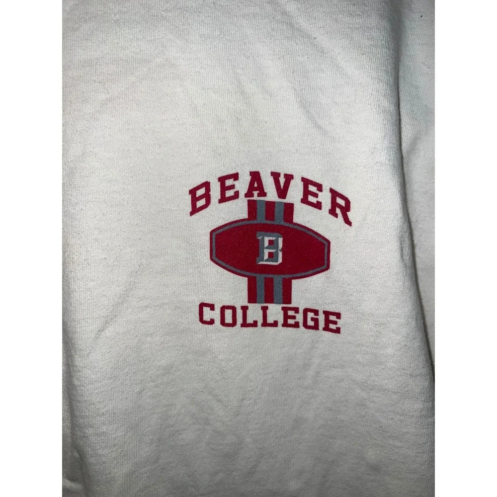 Vintage JanSport Beaver College Knights Long Sleeve Shirt White Mens Large USA